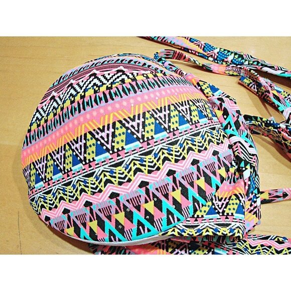 Victoria's Secret The Hottie Cheeky Swim 2 Piece Bikini Set Aztec Neon 32D Small - Picture 12 of 12